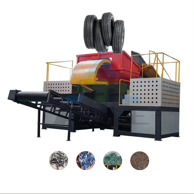 Déchiqueteuse à double arbre pour PVC, PET, PC, ABS, PS, PA, déchets, recyclage des métaux et des plastiques