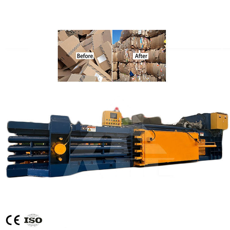 Mines d'énergie Ballon automatique horizontal pour le recyclage de bouteilles en plastique boîte de ferraille en acier