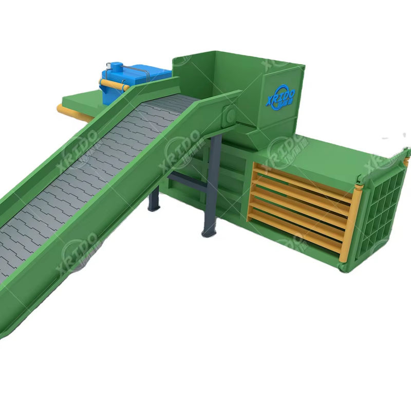 Récupération des déchets Baler Pressure horizontale pour emballage de sacs en plastique et en papier
