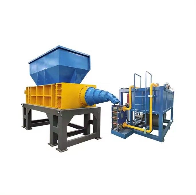 Déchiqueteur à tambour pour morceaux de plastique tuyaux films sacs profilé déchets métalliques de fer radiateur
