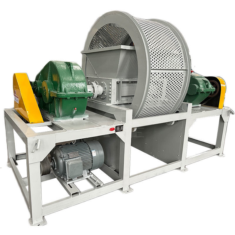 Machine à déchiqueter les déchets en plastique à fûts chauds à double arbre machine à déchiqueter les déchets de pneus de voiture