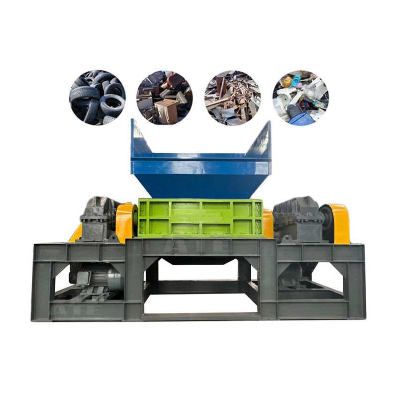Machine de concassage de déchets à double arbre pour le carton en plastique et le déchiquetage des métaux à un prix abordable